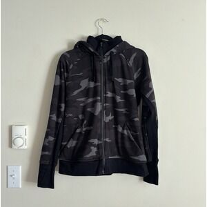 Athleta Triumph Printed Hoodie Camo Womens Medium‎ Sweatshirt Athleisure